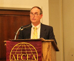 Austin Boyd, chief executive officer of INERGI Incorporated, addresses the chapter in January.